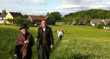 Jean Paul Weg Wanderung mit Landrat Hübner © Regionalmanagement Bayreuth