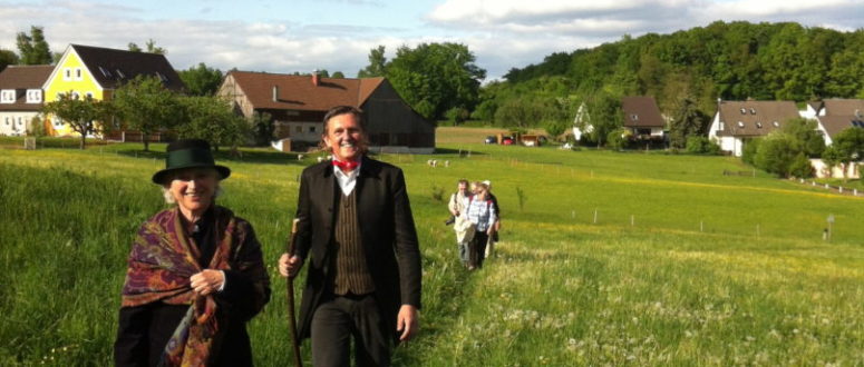 Jean Paul Weg Wanderung mit Landrat Hübner © Regionalmanagement Bayreuth