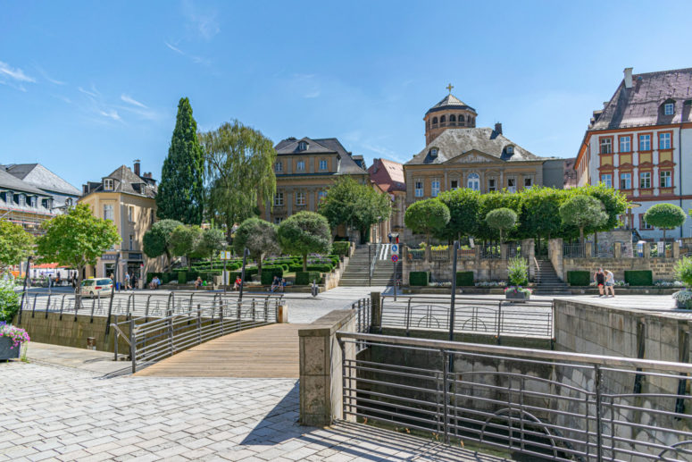 Selfie-Spot Klassische Bayreuth Ansicht mit Schlossturm