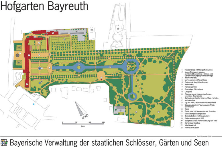 Hofgarten Lageplan