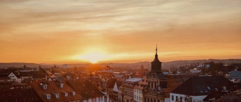 Luftbild mit Sonnenuntergang (c) Schwabauer, Tatew