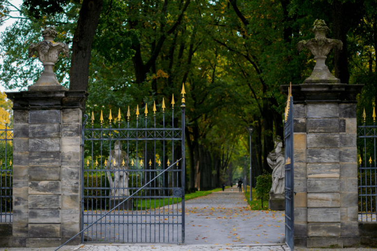 Blick in den Hofgarten vom Neuen Schloss