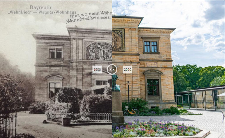 Das Haus Wahnfried früher und heute 