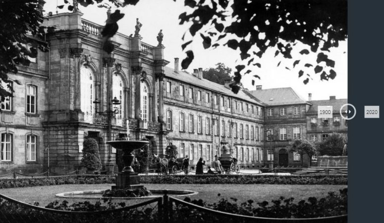 Das Neue Schloss im Jahr 1900