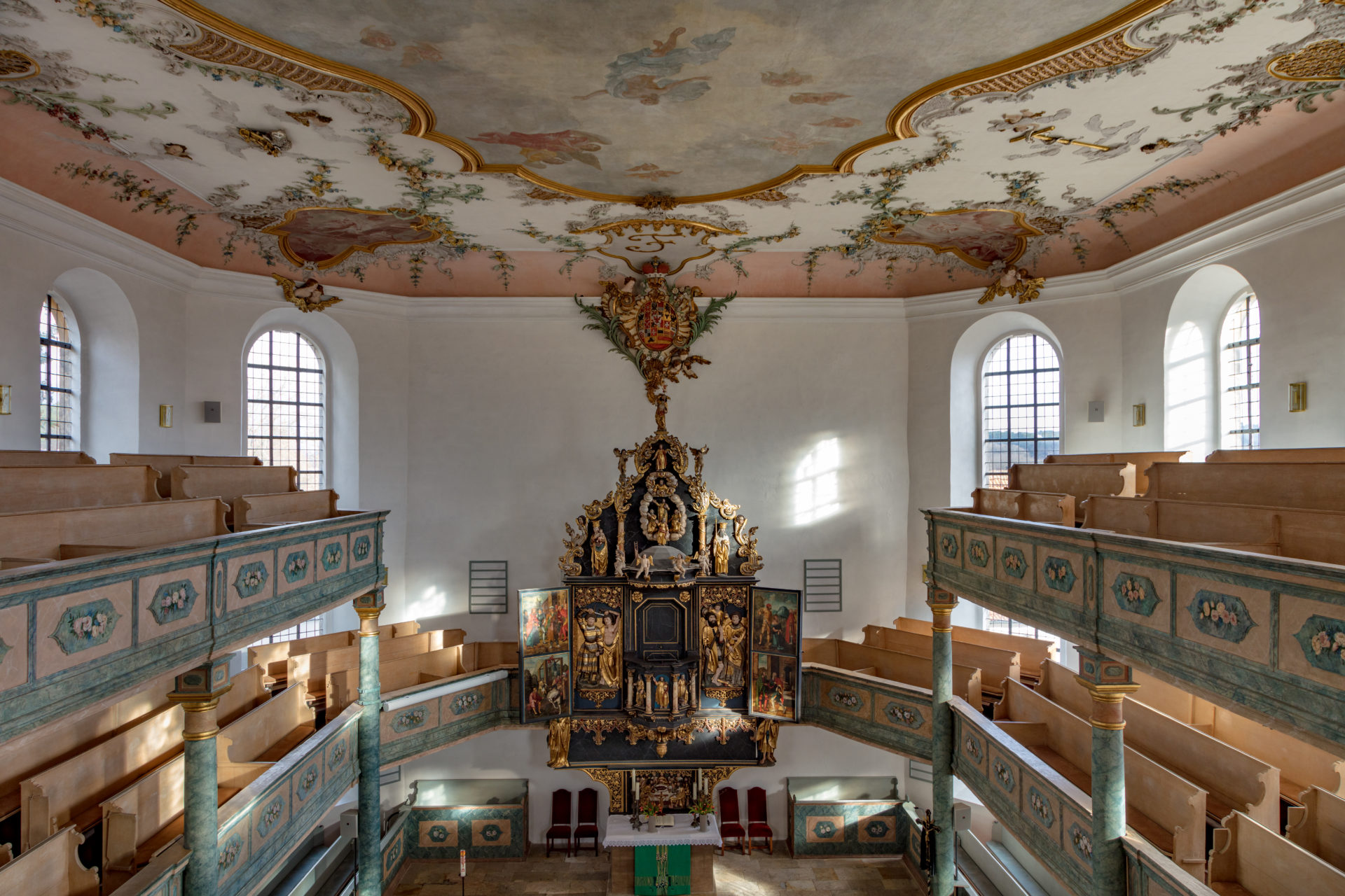 Neudrossenfeld Markgrafenkirche_innen © David Sünderhauf, Markgrafenkirchen e.V.