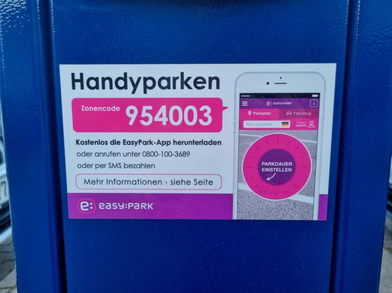 Handyparken mit der easypark-App in Bayreuth