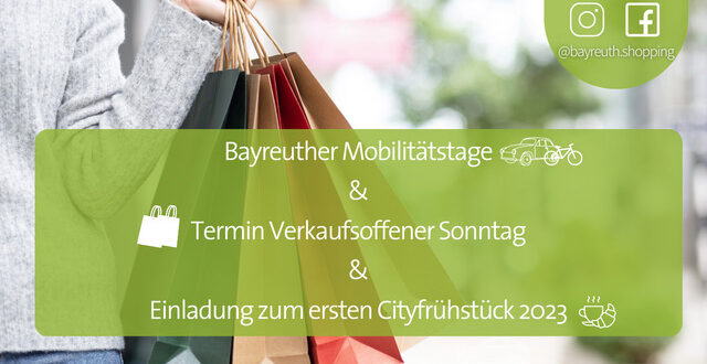 Termin Verkaufsoffener Sonntag und Einladung zum ersten Cityfrühstück 2023