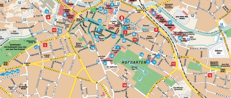 Stadtplan Bayreuth Vorschau
