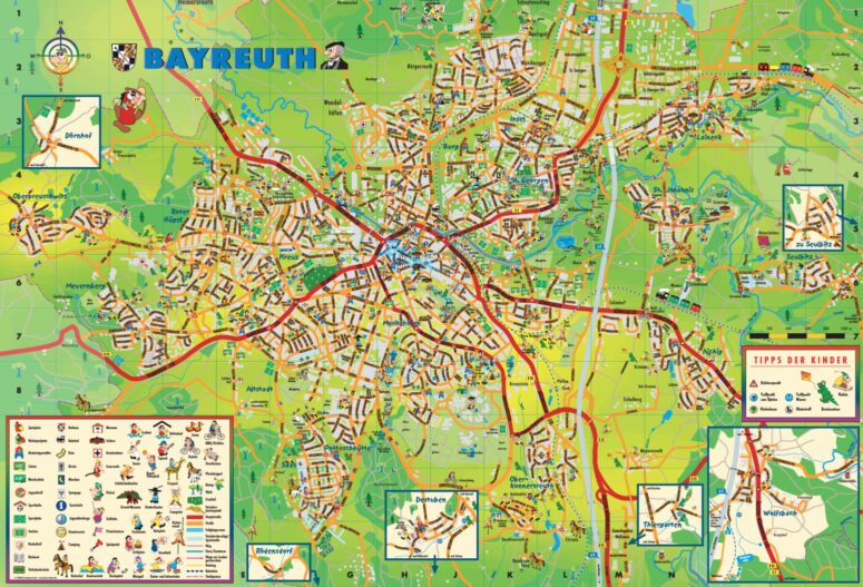 Kinder Stadtteil Plan Bayreuth