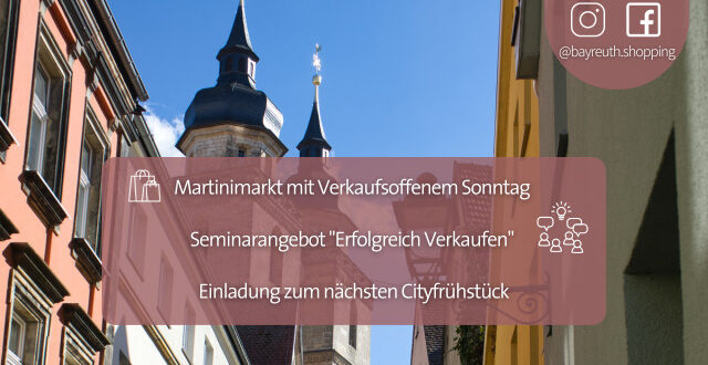 Kommende Veranstaltungen in der Innenstadt