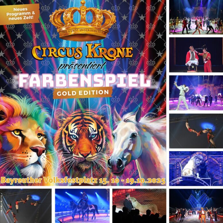 Circus Krone Bayreuth 2025 Farbenspiel Gold Edition