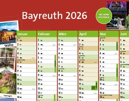 Der neue Wandkalender feiert 150 Jahre Bayreuther Festspiele